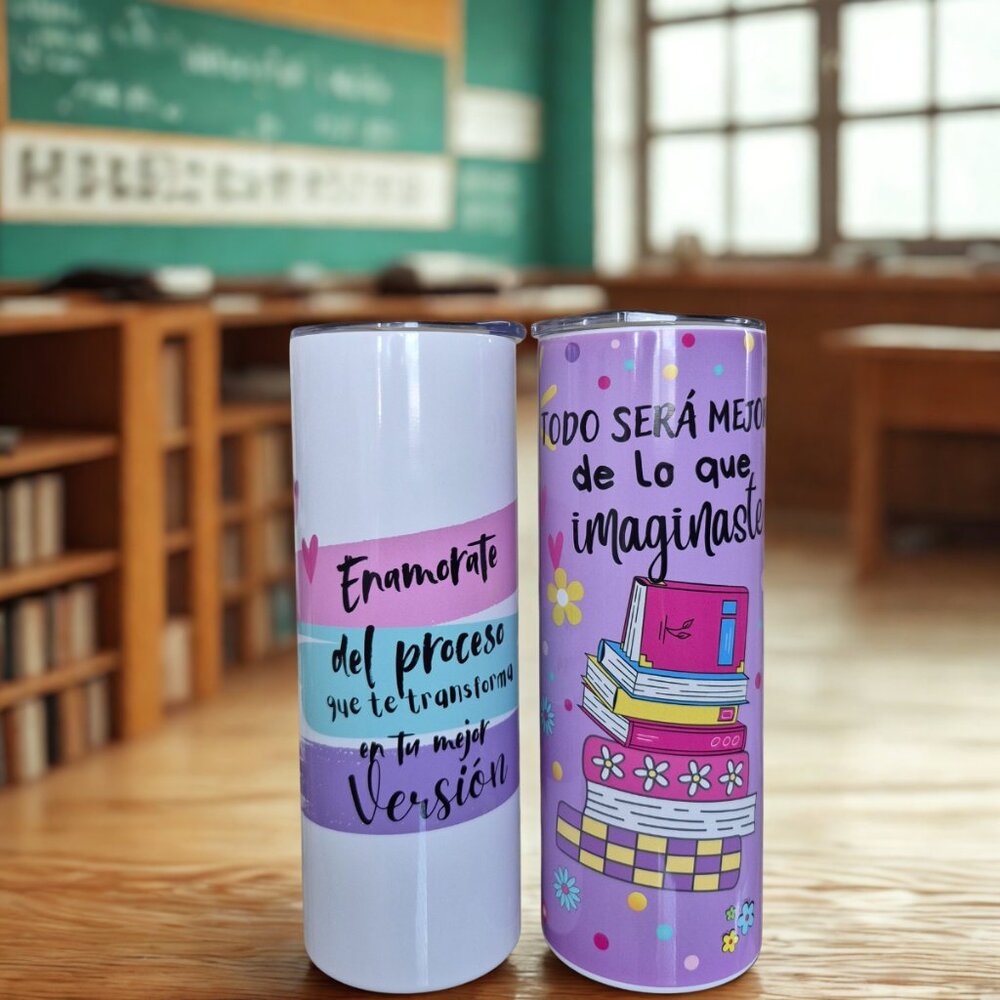 Set of 2 Sublimated Tumblers | Positive Quotes  20oz Tumbler Insulated